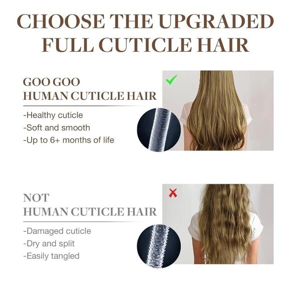Invisi Edge Clip in Hair Extensions Virgin Human Hair 18 Inch 130g 7Pcs main image 6